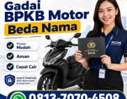 Gadai BPKB Motor Beda Nama